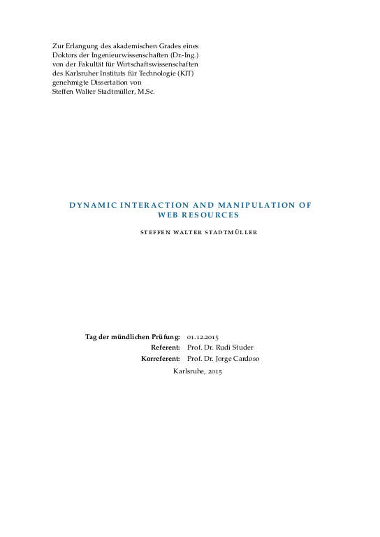 Cover der Publikation