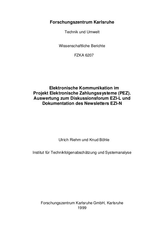 Cover der Publikation