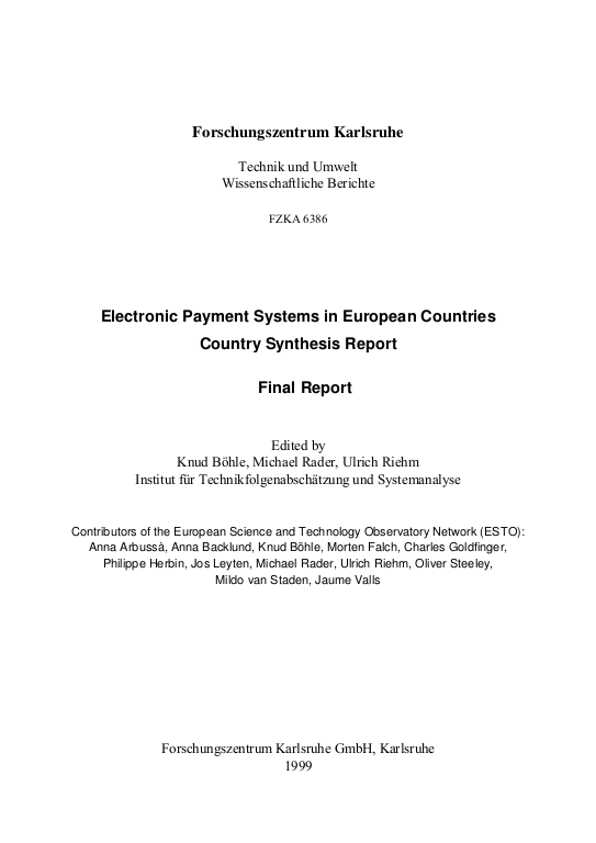 Cover der Publikation