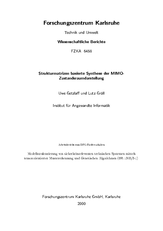 Cover der Publikation