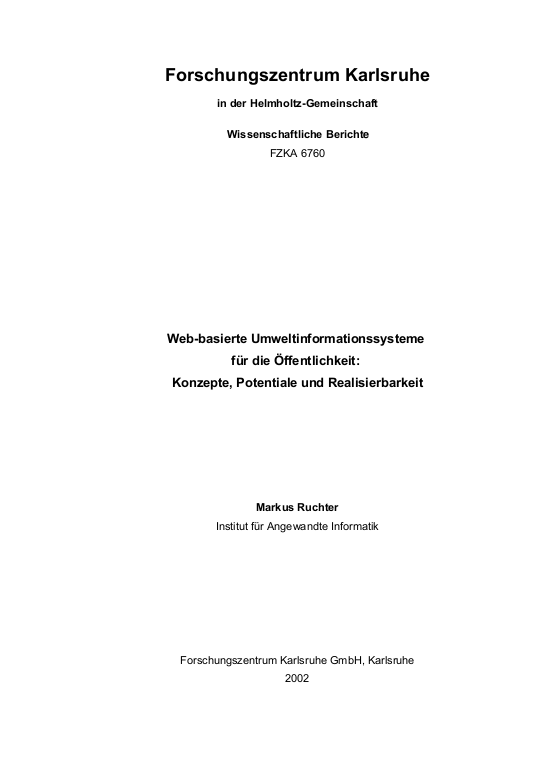 Cover der Publikation