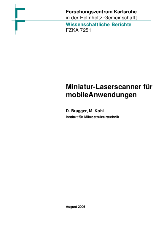 Cover der Publikation