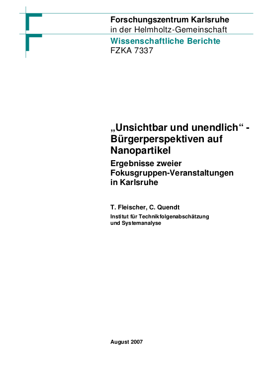 Cover der Publikation