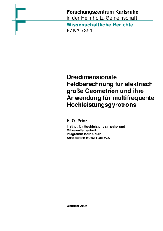 Cover der Publikation