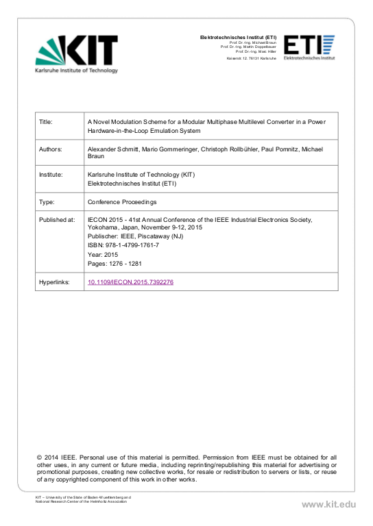 Cover der Publikation