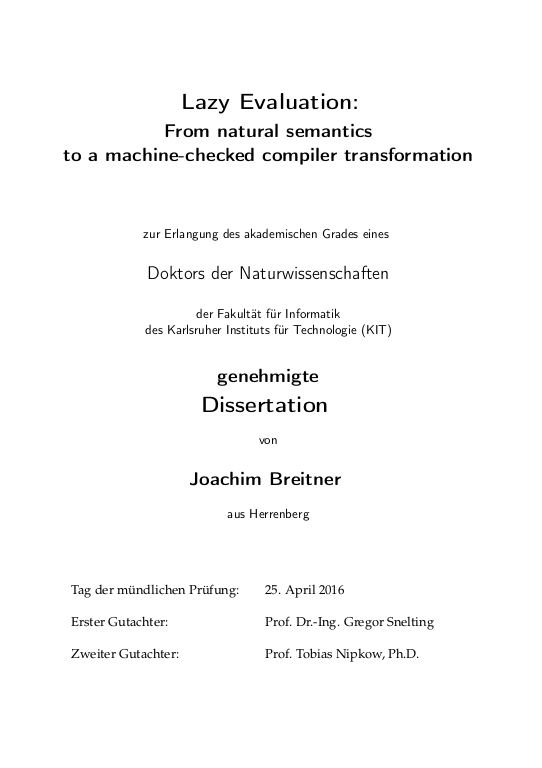 Cover der Publikation