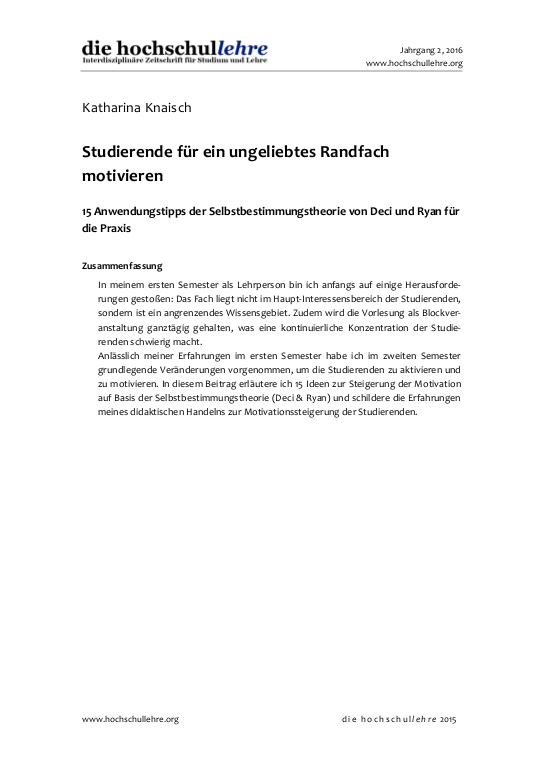 Cover der Publikation