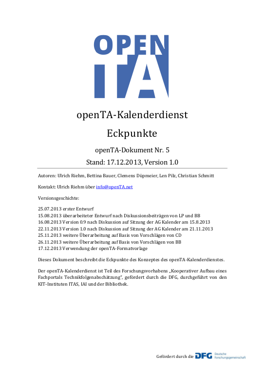 Cover der Publikation