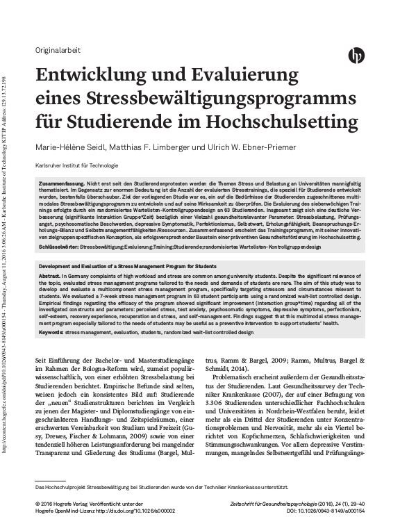 Cover der Publikation