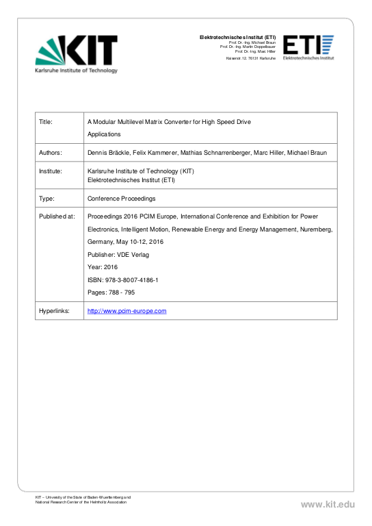 Cover der Publikation