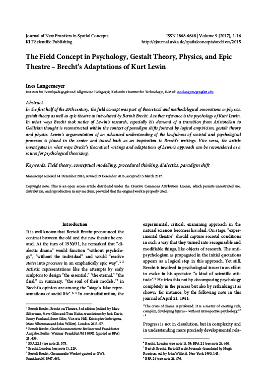 psychology gestalt theory physics