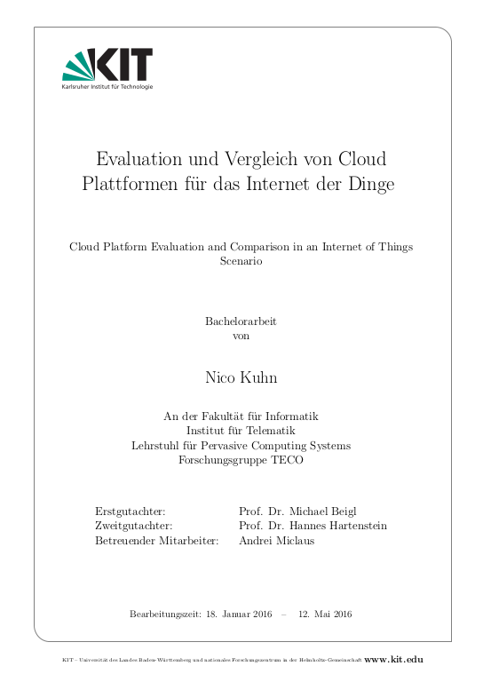 Cover der Publikation