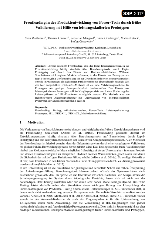 Cover der Publikation