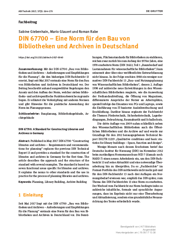 Cover der Publikation