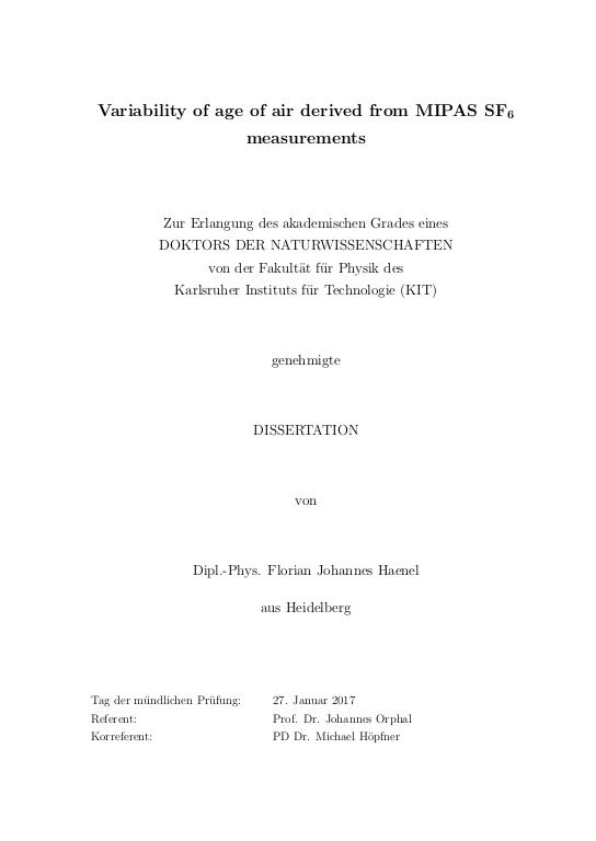 Cover der Publikation
