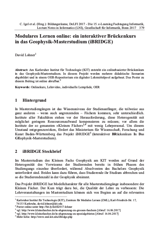 Cover der Publikation