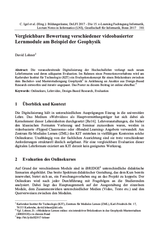 Cover der Publikation