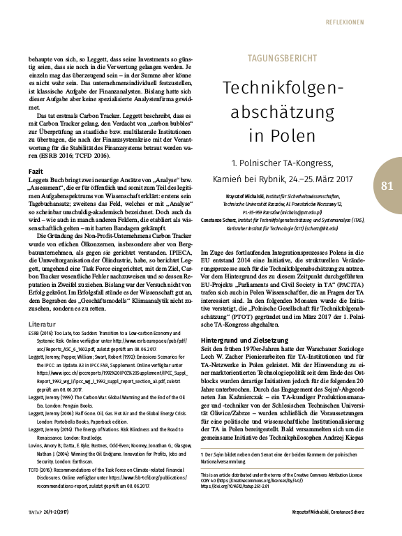 Cover der Publikation