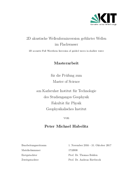 Cover der Publikation