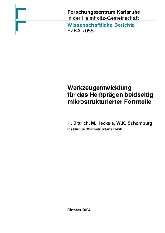 Cover der Publikation