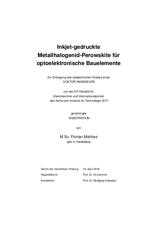 Cover der Publikation