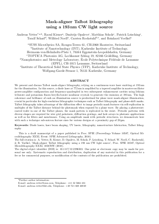 Cover der Publikation