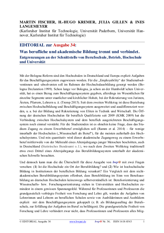 Cover der Publikation