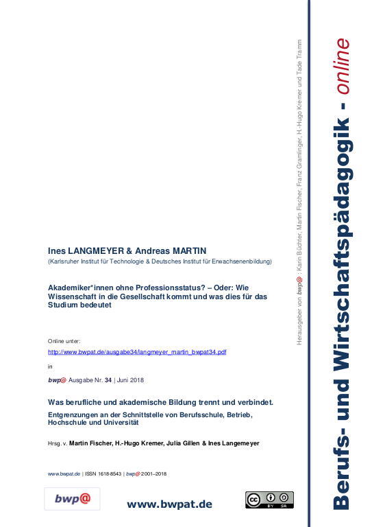 Cover der Publikation