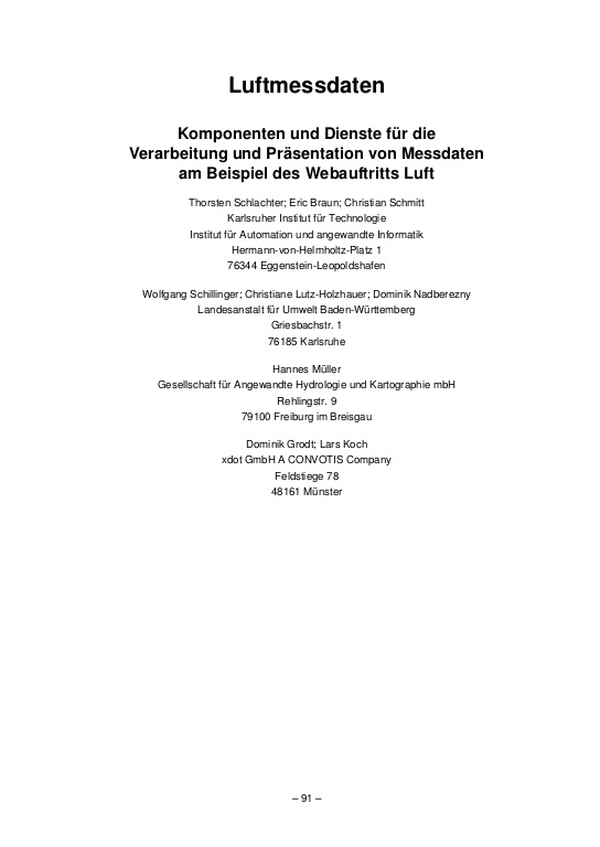 Cover der Publikation