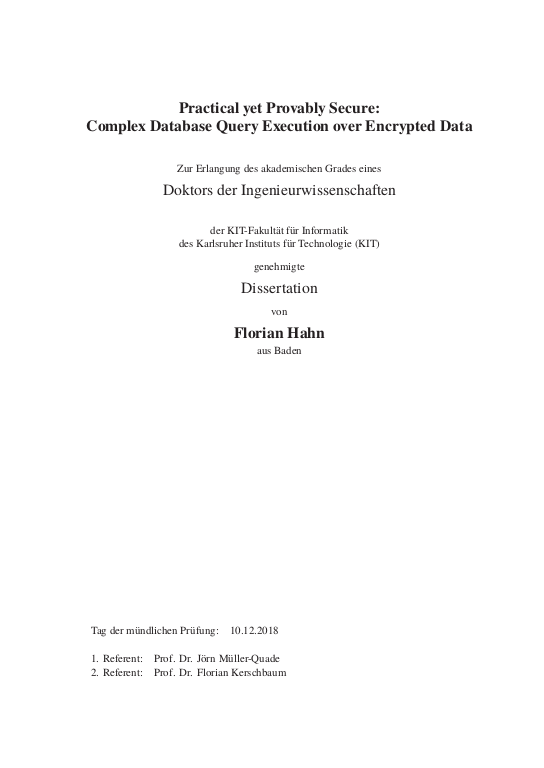 Cover der Publikation