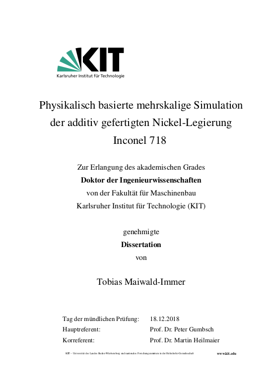 Cover der Publikation