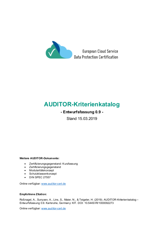 Cover der Publikation