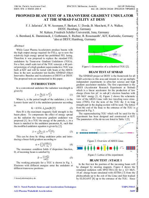 Proposed Beam Test Of A Transverse Gradient Undulator At The S