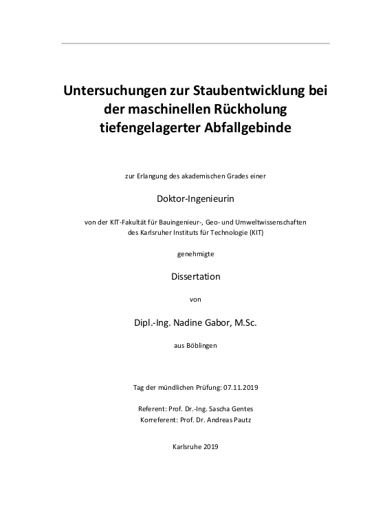Cover der Publikation