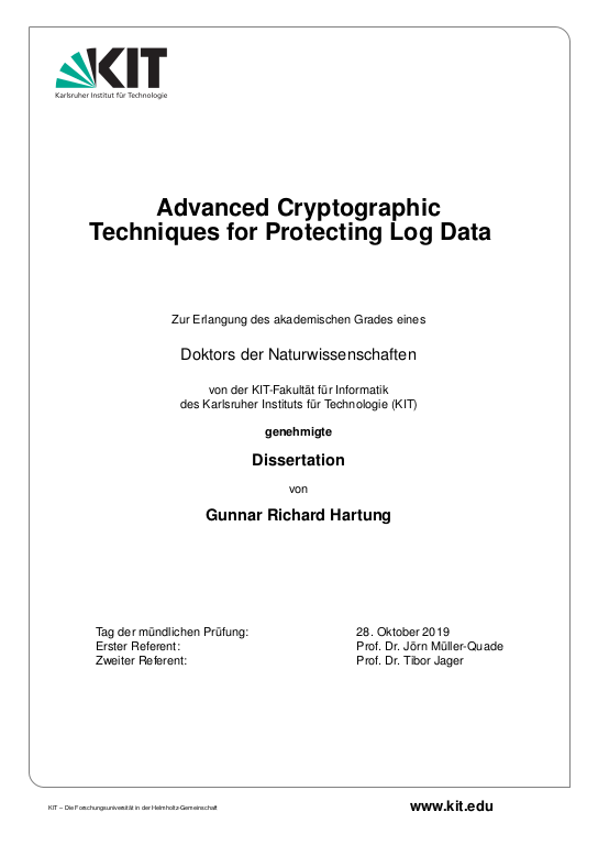 Cover der Publikation