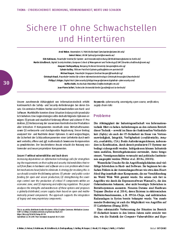 Cover der Publikation