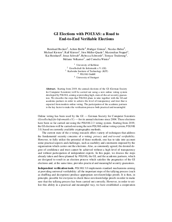 Cover der Publikation