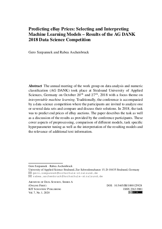 Cover der Publikation