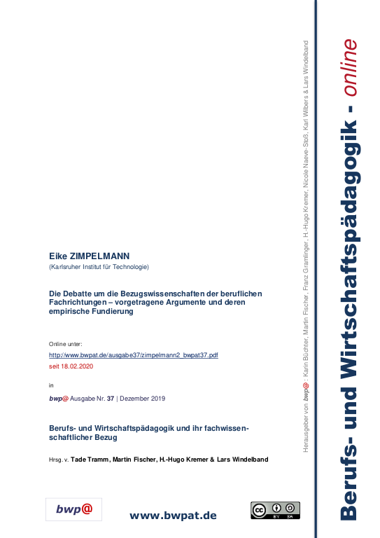 Cover der Publikation