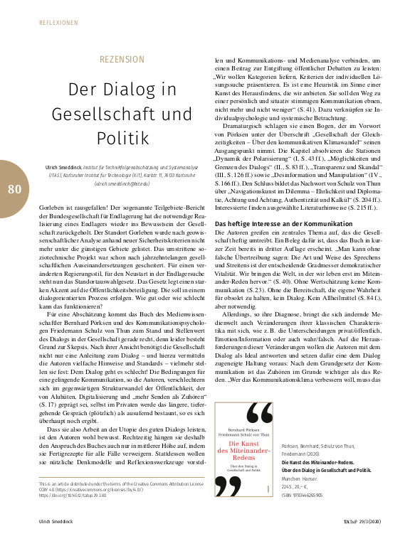 Cover der Publikation