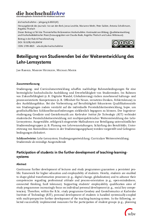 Cover der Publikation