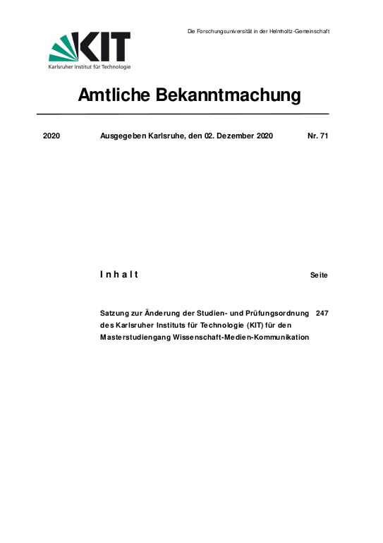 Cover der Publikation