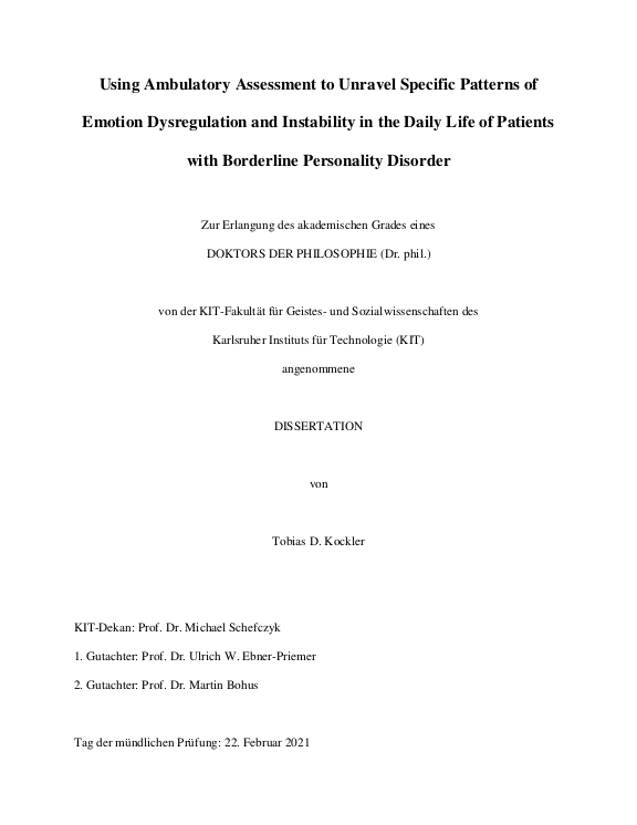 Cover der Publikation