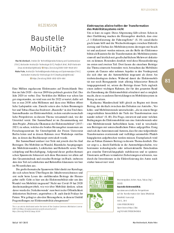 Cover der Publikation