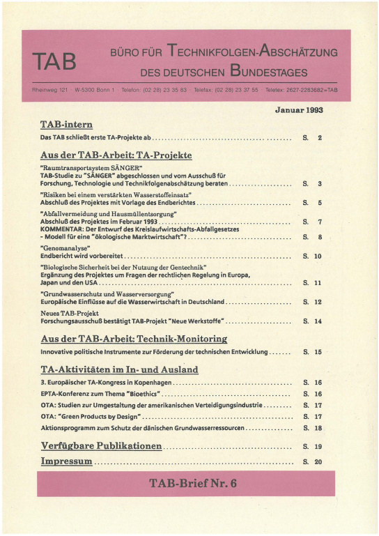 Cover der Publikation