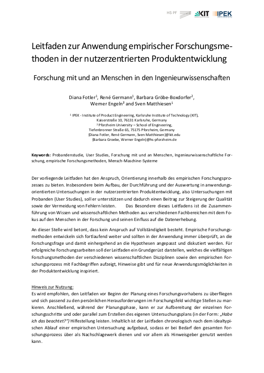 Cover der Publikation