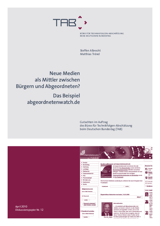 Cover der Publikation