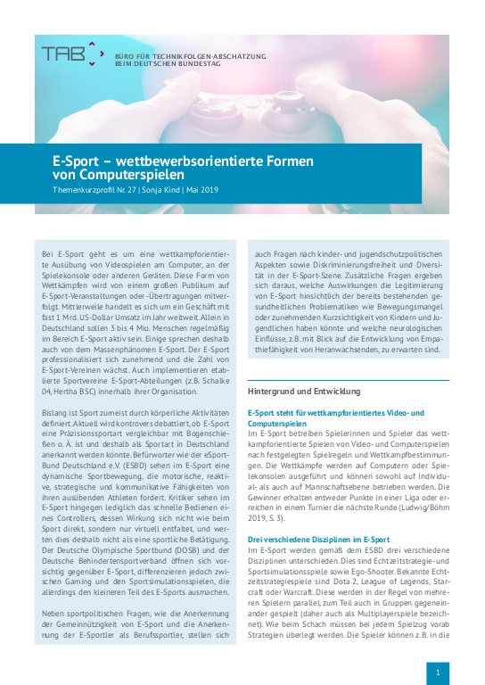 Cover der Publikation