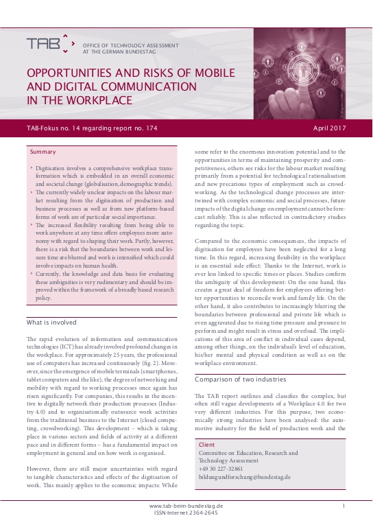 Cover der Publikation