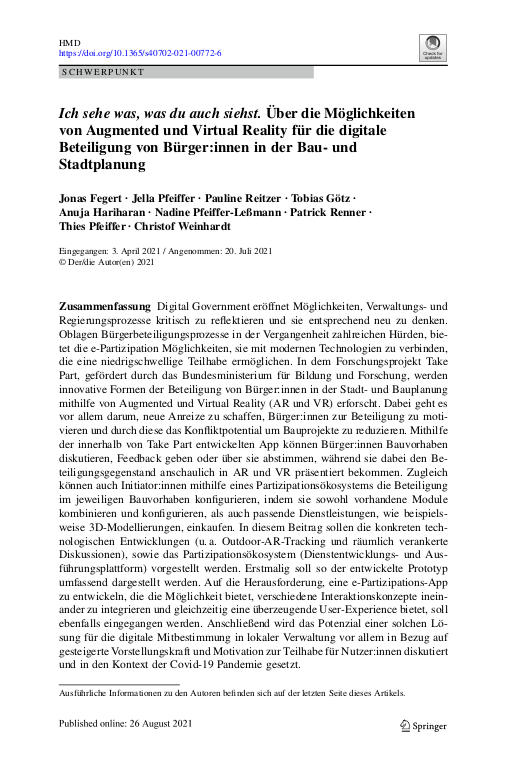 Cover der Publikation